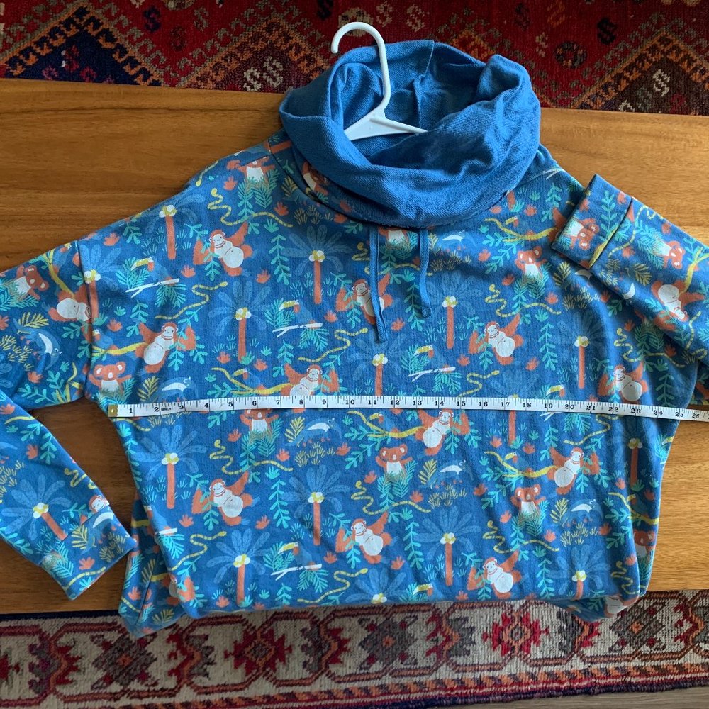 Piccalilly Organic Cotton Adult Rainforest Funnel Neck Jumper
